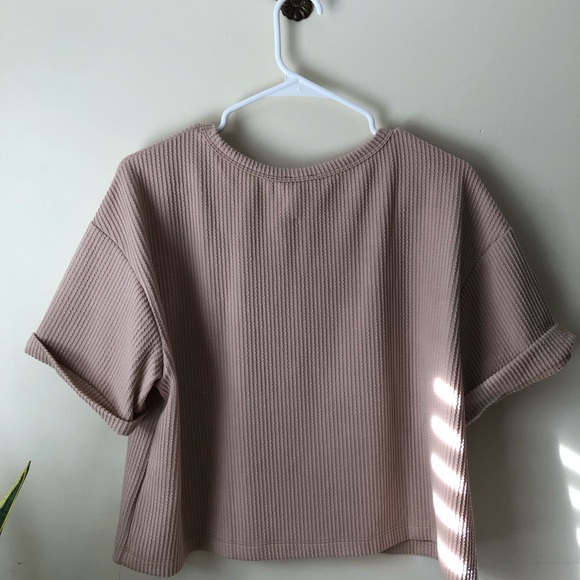 Becca Boxy Soft Rib Knit Tee - Picture 8 of 9